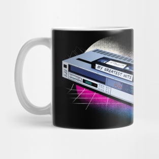 Retro VCR Sunset Greatest Hits VHS Mug